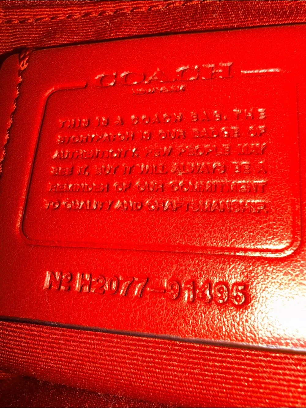Coach Black Signature Satchel with Red Handles and Strap